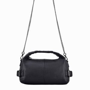 Women's Núnoo Dandy Buckles Cozy Shoulder Bags Black | CDW4882CL