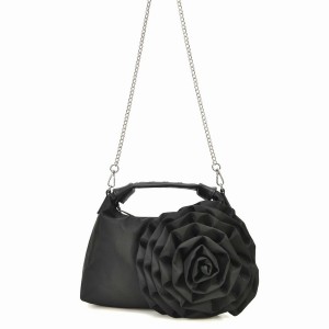 Women's Núnoo Dandy Rose Recycled Nylon Shoulder Bags Black | JGM3459LL