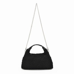 Women's Núnoo Dandy Teddy Shoulder Bags Black | TVN4513TR