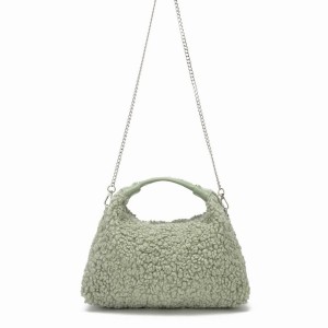 Women's Núnoo Dandy Teddy Shoulder Bags Light Green | NCQ8675PW