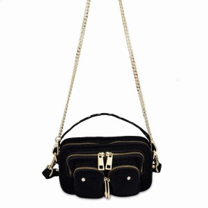 Women's Núnoo Helena Corduroy Small Bags Black | JHP6167ME