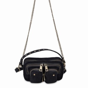 Women's Núnoo Helena Corduroy Small Bags Black | SCX812QZ