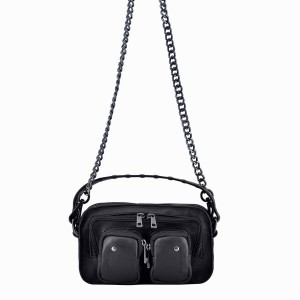 Women's Núnoo Helena Cozy Shoulder Bags Black | GZH576DU