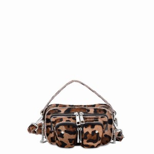 Women's Núnoo Helena Dots Deluxe Small Bags Brown Black | BRP646RZ