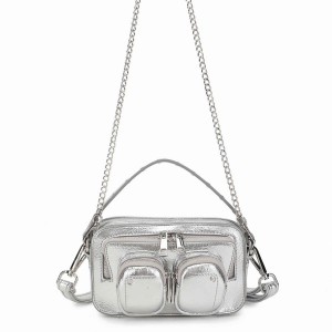 Women's Núnoo Helena Recycled Cool Small Bags Silver | DAF2019EL