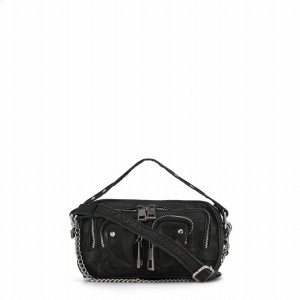 Women's Núnoo Helena Washed Small Bags Black | YBG323SQ