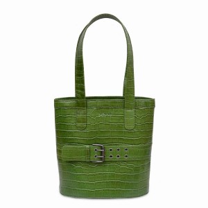 Women's Núnoo Nivi Texas Tote Bags Green | GJS5247UD