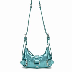 Women's Núnoo Palma Recycled Cool Shoulder Bags Light Blue | UDM6538OS