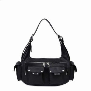 Women's Núnoo Sally Air 1 Shoulder Bags Black | VSC1458KV