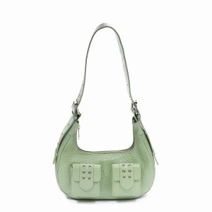 Women's Núnoo Sally Small Eyelet New Zealand Shoulder Bags Green | DLN9930LL