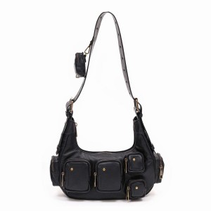 Women's Núnoo Sally Small Pocket Sheep Shoulder Bags Black | XYT5826IM