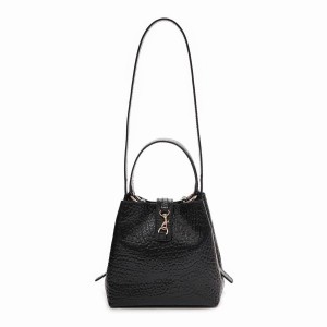 Women's Núnoo Small Chiara New Zealand Shoulder Bags Black | JSG2121AP