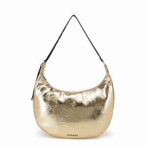 Women's Núnoo Stella Recycled Cool Shoulder Bags Gold | JYL2025EX