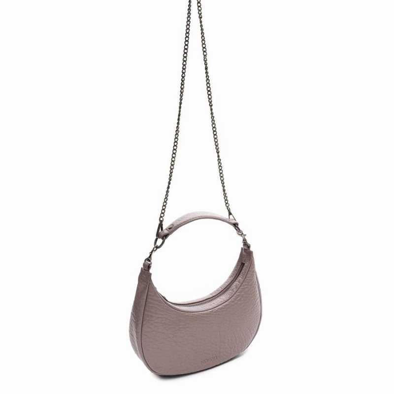 Women's Núnoo Annabel New Zealand Clutch Bags Grey Brown | OPG6484PC