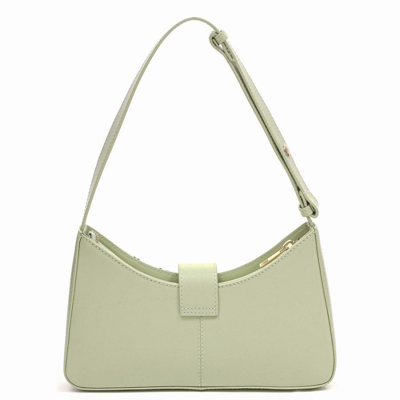 Women's Núnoo Apollo Embroided Florence Shoulder Bags Light Green | VQN6920AM