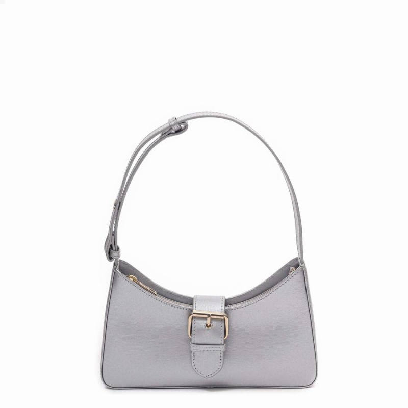 Women\'s Núnoo Apollo Florence Shoulder Bags Silver | YII6946DR