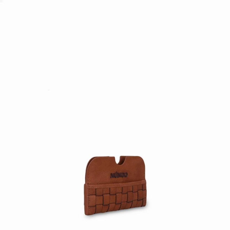 Women's Núnoo Carla Braided Wallets Brown | XJR5743IL