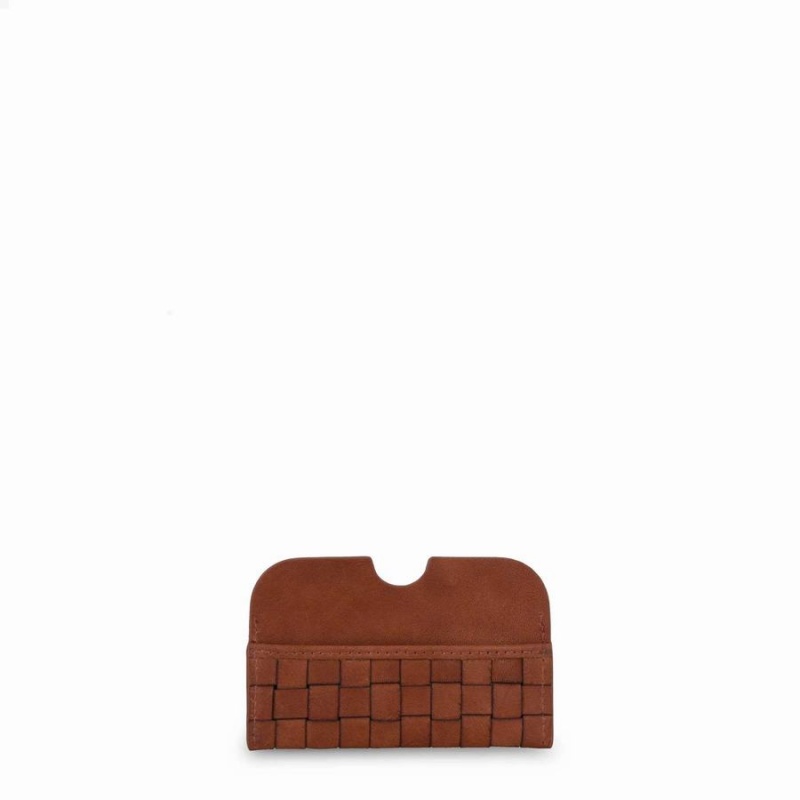 Women's Núnoo Carla Braided Wallets Brown | XJR5743IL