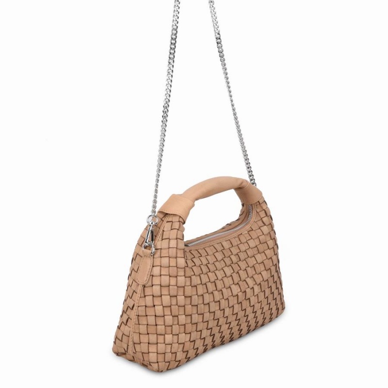 Women's Núnoo Dandy Braided Air Shoulder Bags Beige | XBF8354KZ