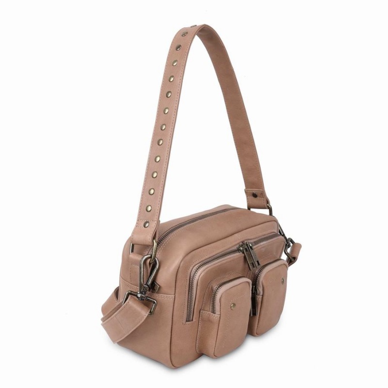 Women's Núnoo Ellie Air Shoulder Bags Beige | BKH6198CD