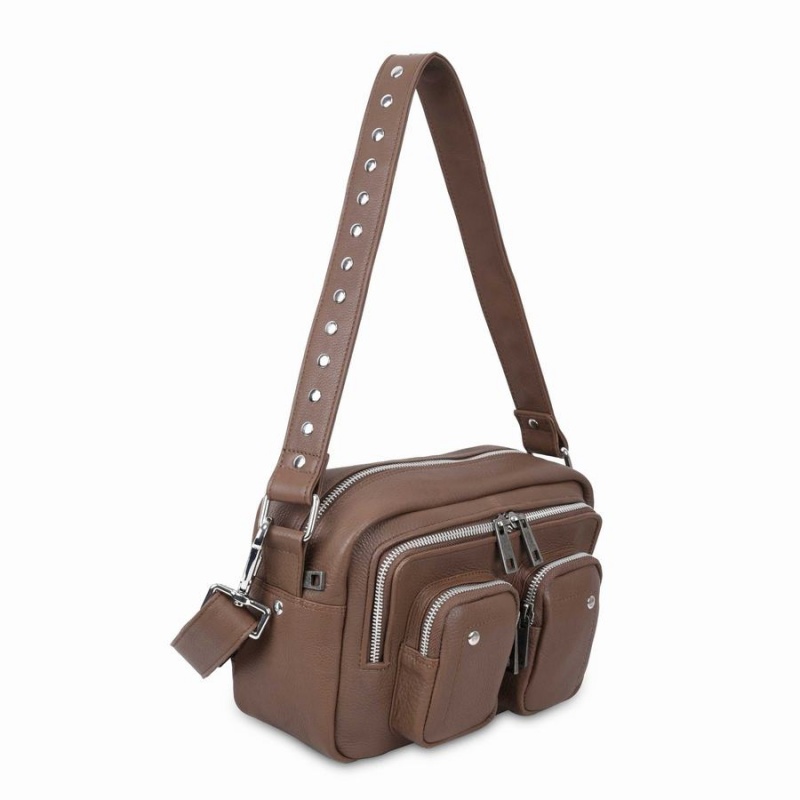 Women's Núnoo Ellie Air Shoulder Bags Brown | YIE5435PX