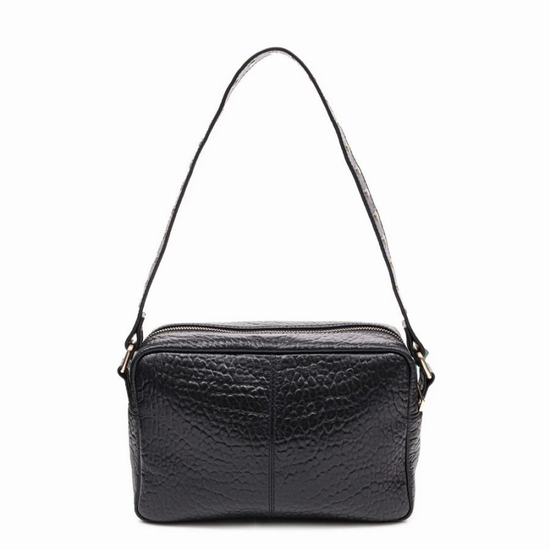 Women's Núnoo Ellie Buckle New Zealand Shoulder Bags Black | JIO4884VV