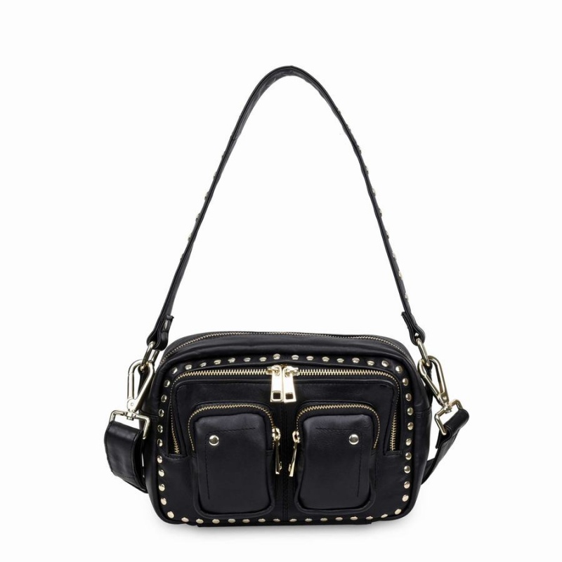 Women\'s Núnoo Ellie Pure Disco Crossbody Bags Black | FZG4269DI