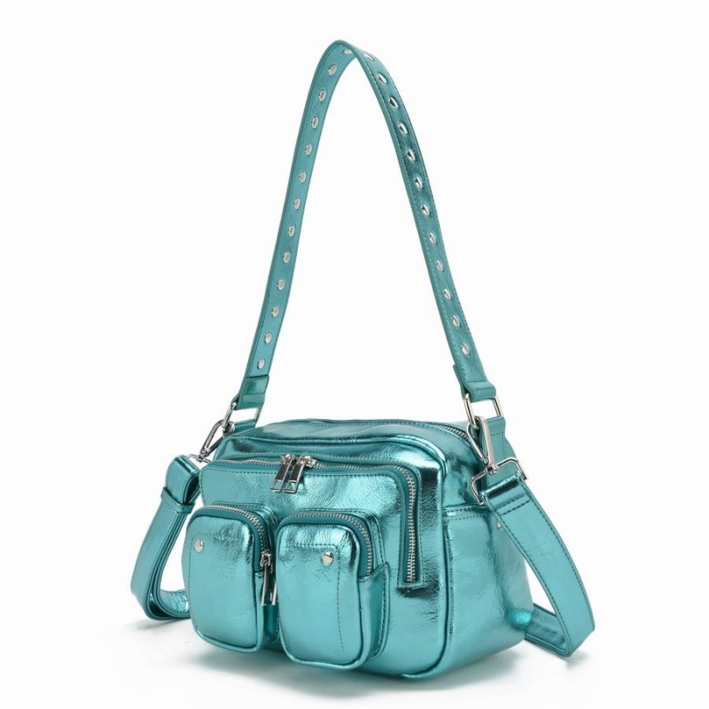 Women's Núnoo Ellie Recycled Cool Crossbody Bags Light Blue | MZN1857OF