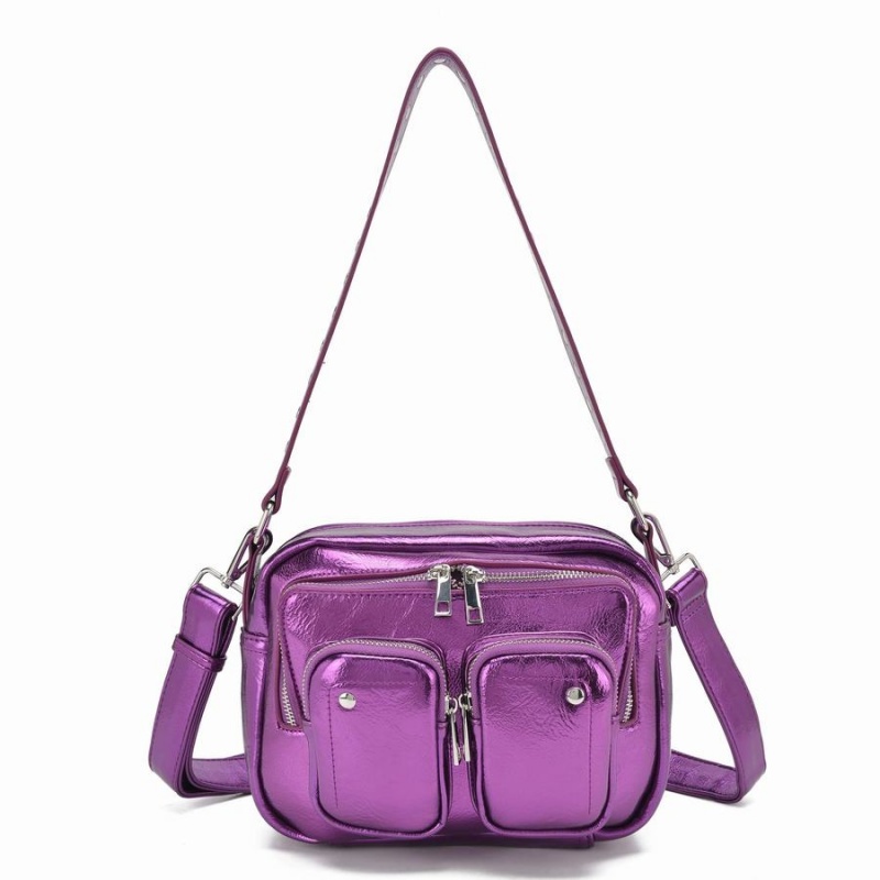 Women\'s Núnoo Ellie Recycled Cool Crossbody Bags Purple | PCX879KF