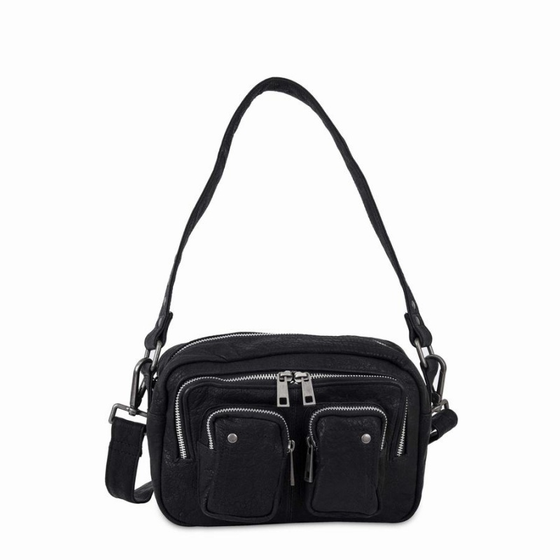 Women\'s Núnoo Ellie Urban Crossbody Bags Black | HUP2147JT