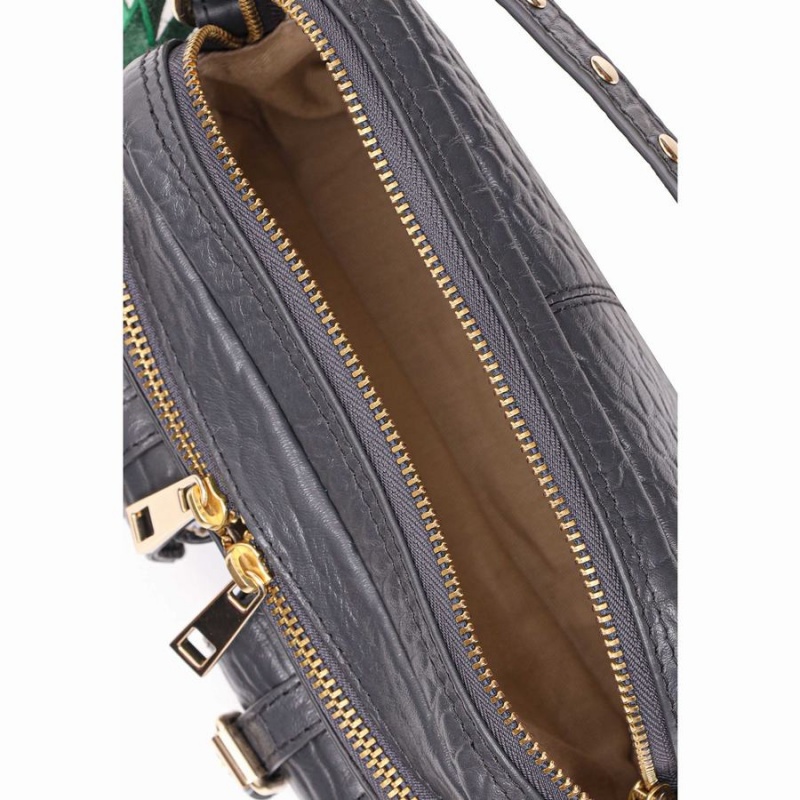 Women's Núnoo Helena Buckle New Zealand Shoulder Bags Dark Grey | NZB4957SR