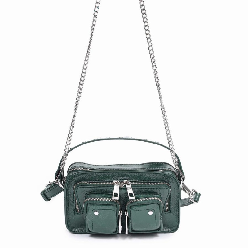 Women\'s Núnoo Helena City Shoulder Bags Green | NAS3563AM