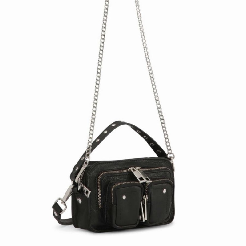 Women's Núnoo Helena Organic Leather Small Bags Black | FFS8163HB