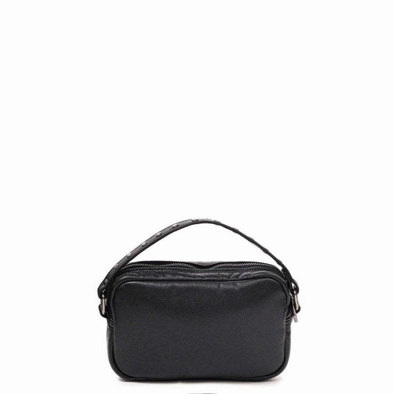 Women's Núnoo Helena Puffed Sheep Shoulder Bags Black | BYO2971IG