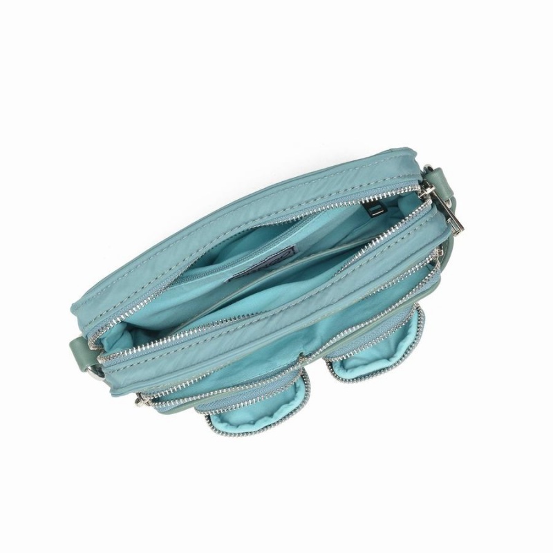 Women's Núnoo Helena Recycled Nylon Small Bags Blue | AAE6380PI