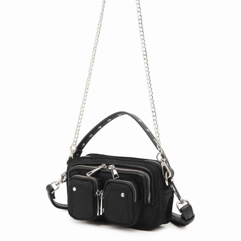 Women's Núnoo Helena Recycled Nylon Small Bags Black | KFT5246EY