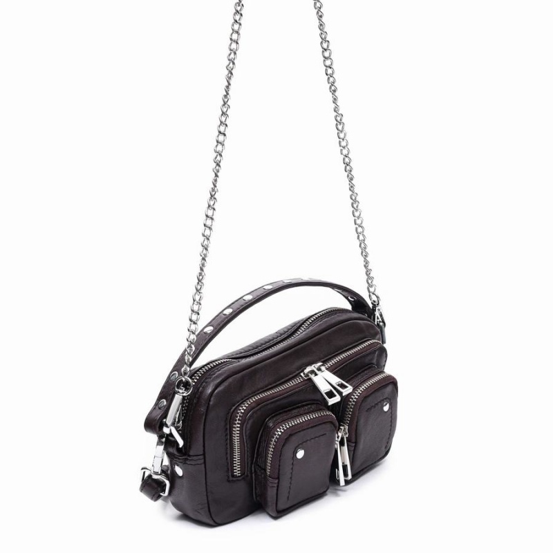 Women's Núnoo Helena Sheep Small Bags Brown | MOE7812ZD