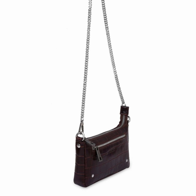 Women's Núnoo Mini Cami Texas Crossbody Bags Brown | HVL9364BJ