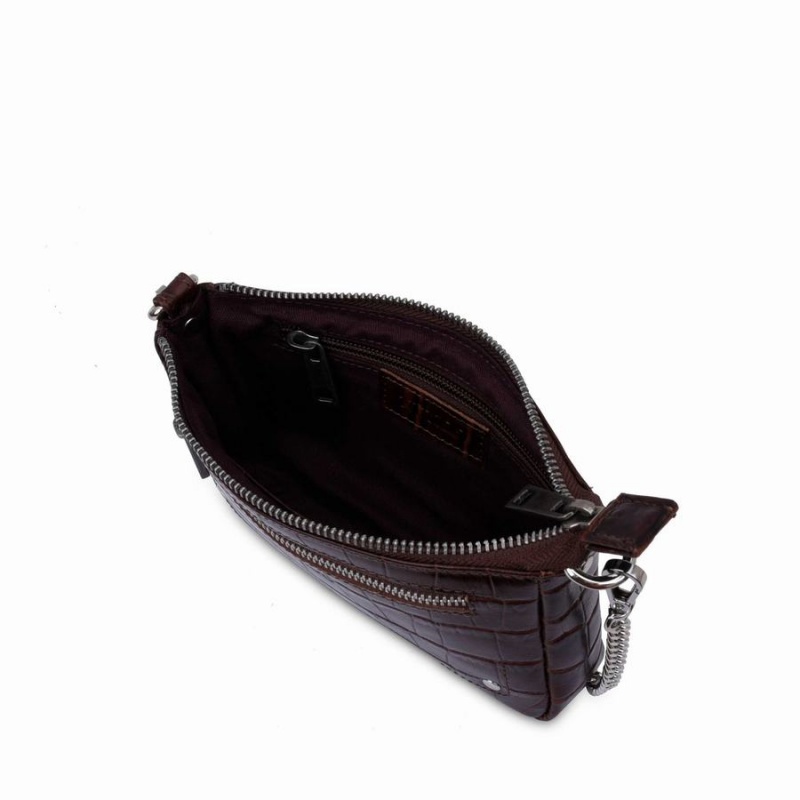 Women's Núnoo Mini Cami Texas Crossbody Bags Brown | HVL9364BJ