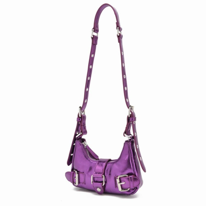 Women's Núnoo Palma Recycled Cool Shoulder Bags Purple | QJE2667FN