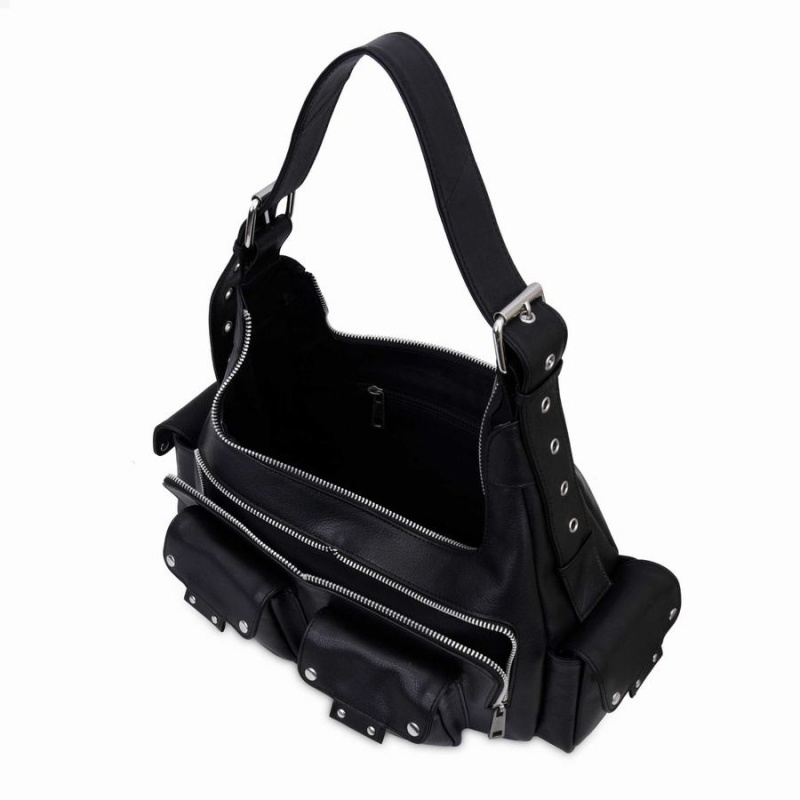 Women's Núnoo Sally Air 1 Shoulder Bags Black | VSC1458KV