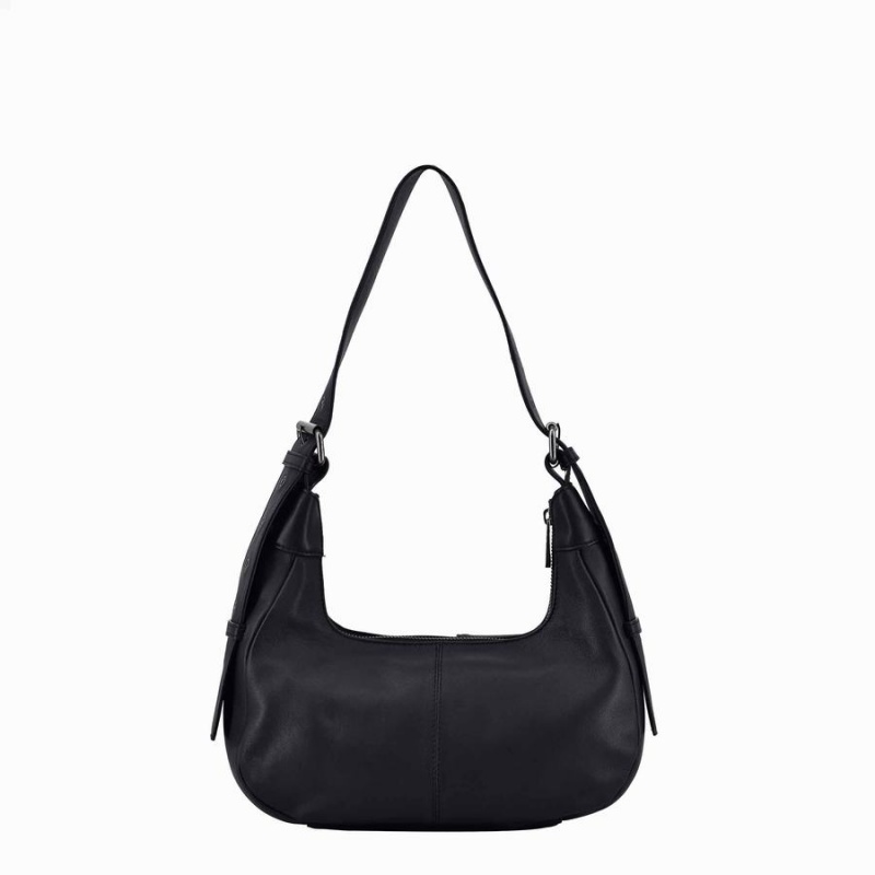 Women's Núnoo Sally Small Cozy Shoulder Bags Black | EBQ263YW