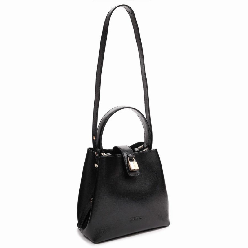 Women's Núnoo Small Chiara Florence Shoulder Bags Black | GYI6857KT