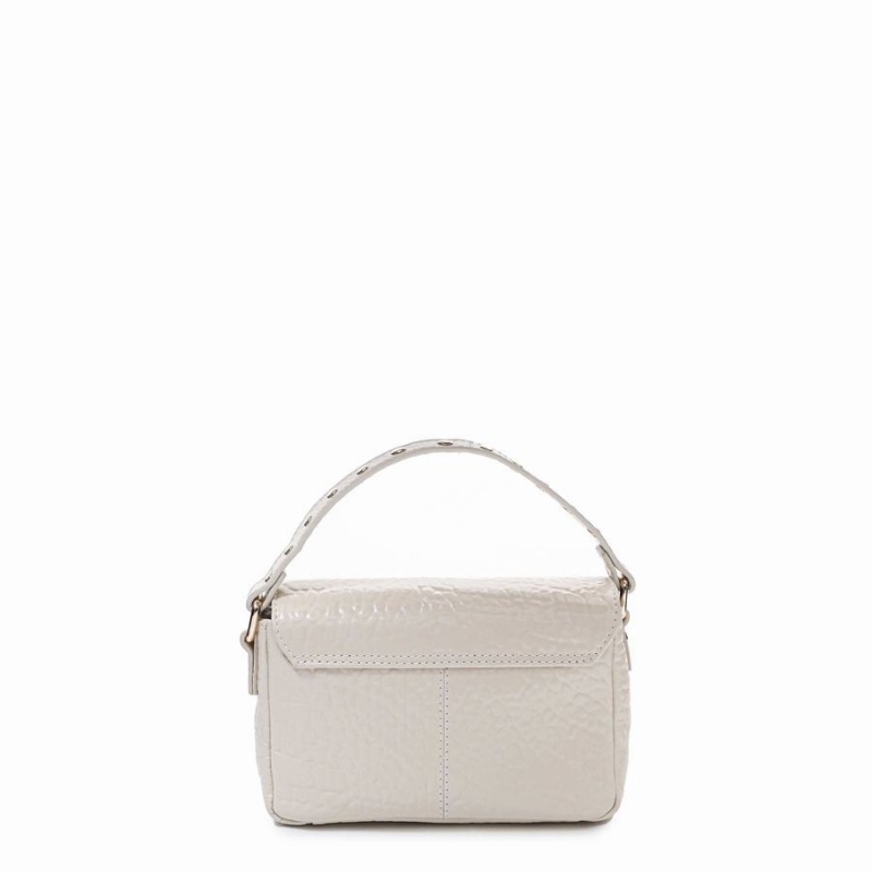 Women's Núnoo Small Honey New Zealand Crossbody Bags White | SPF5868VQ