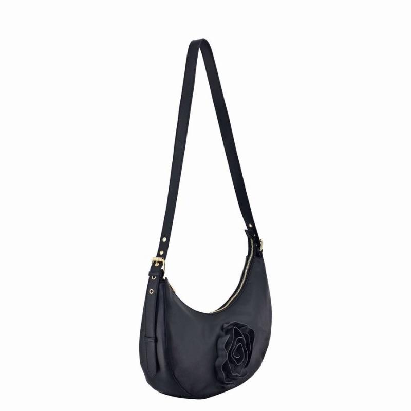 Women's Núnoo Stella Rose Cozy Shoulder Bags Black | OOW7315IF