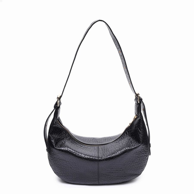 Women's Núnoo Stella Small New Zealand Shoulder Bags Black | ZPE385UQ